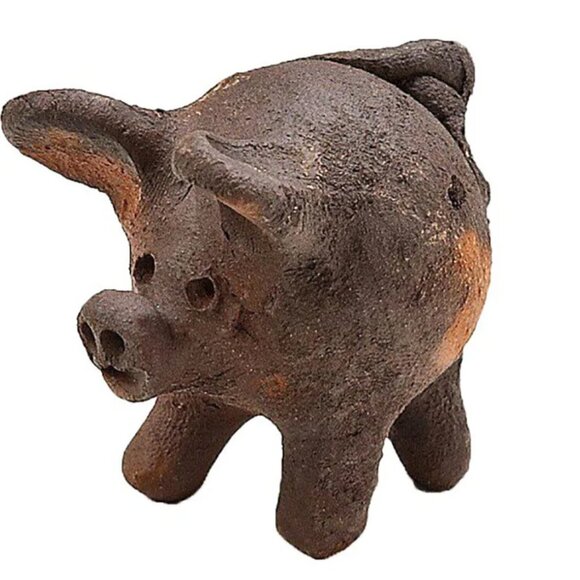 5/$25 Good Luck Terra Cotta 3-Legged Clay Pig Chanchito - Picture 2 of 7